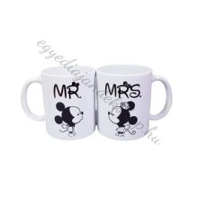 Mr és Mrs páros bögre (Mickey és Minnie)