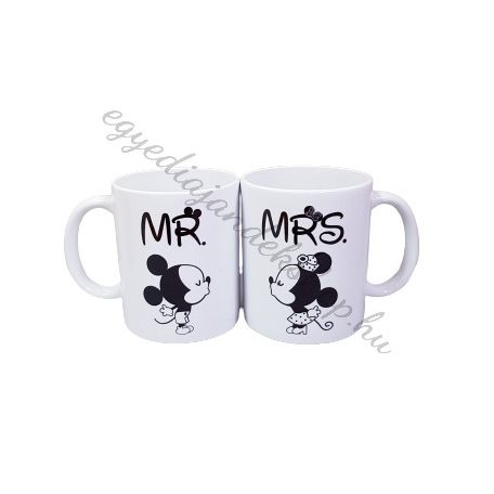Mr és Mrs páros bögre (Mickey és Minnie)
