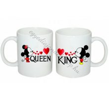 Queen és King páros bögre (Mickey)