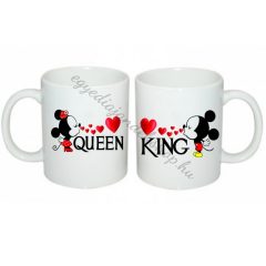 Queen és King páros bögre (Mickey)