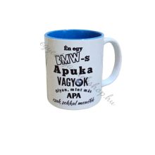 Bmws apuka bögre kék