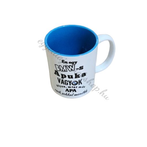 Bmws apuka bögre kék