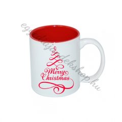 Merry christmas bögre piros 4