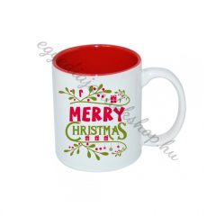 Merry christmas bögre piros 5