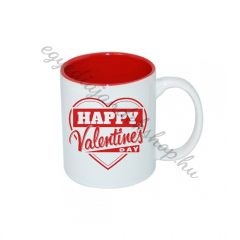 Happy Valentine's piros bögre