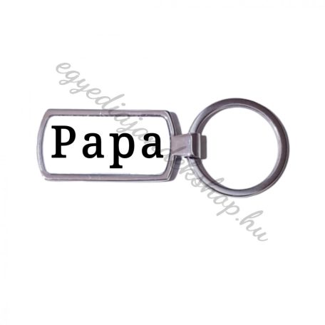 Papa kulcstartó