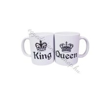 Queen és King páros bögre