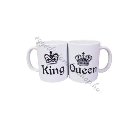 Queen és King páros bögre