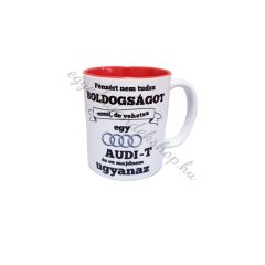 Vehetsz egy audi-t piros bögre