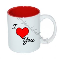 I love you bögre 2 piros