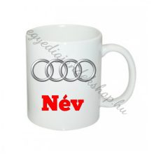 Audi bögre névvel