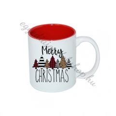 Merry christmas bögre piros 3